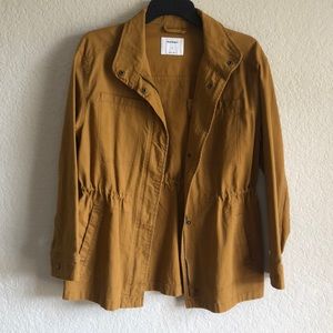 Old navy XS tie waist jacket. Mustard Yellow.